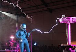ArcAttack performs with lightning